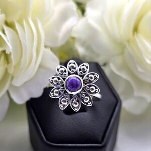 ❤️ IMPERIAL FLOWER STERLING SILVER RING